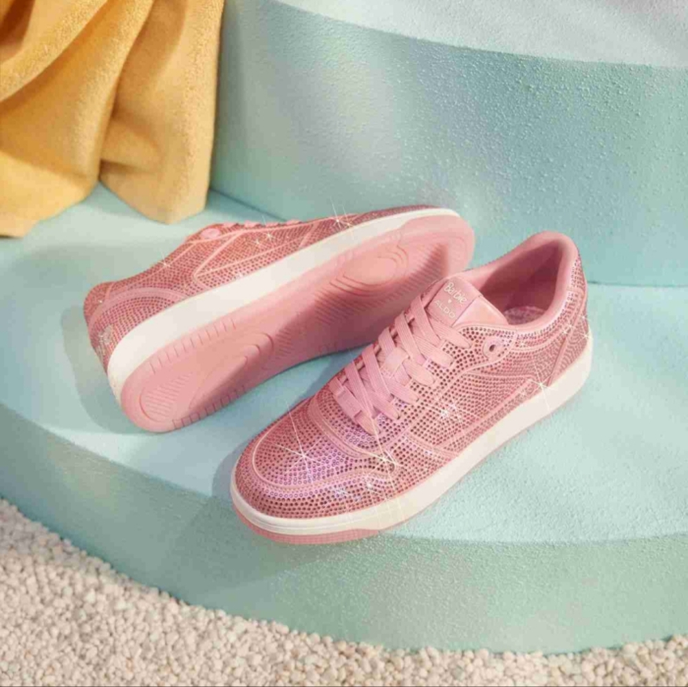 💕 ALDO X Barbie rhinestone Sneakers